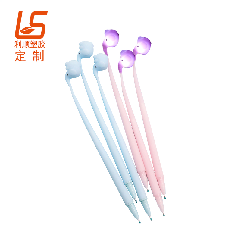 定制发光中性笔 LED发光灯泡中性笔