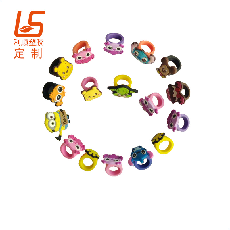 定制卡通万圣节发光戒指 儿童硅胶LED发光戒指