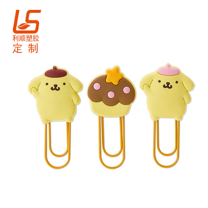 定制硅胶公仔书签 卡通硅胶书签