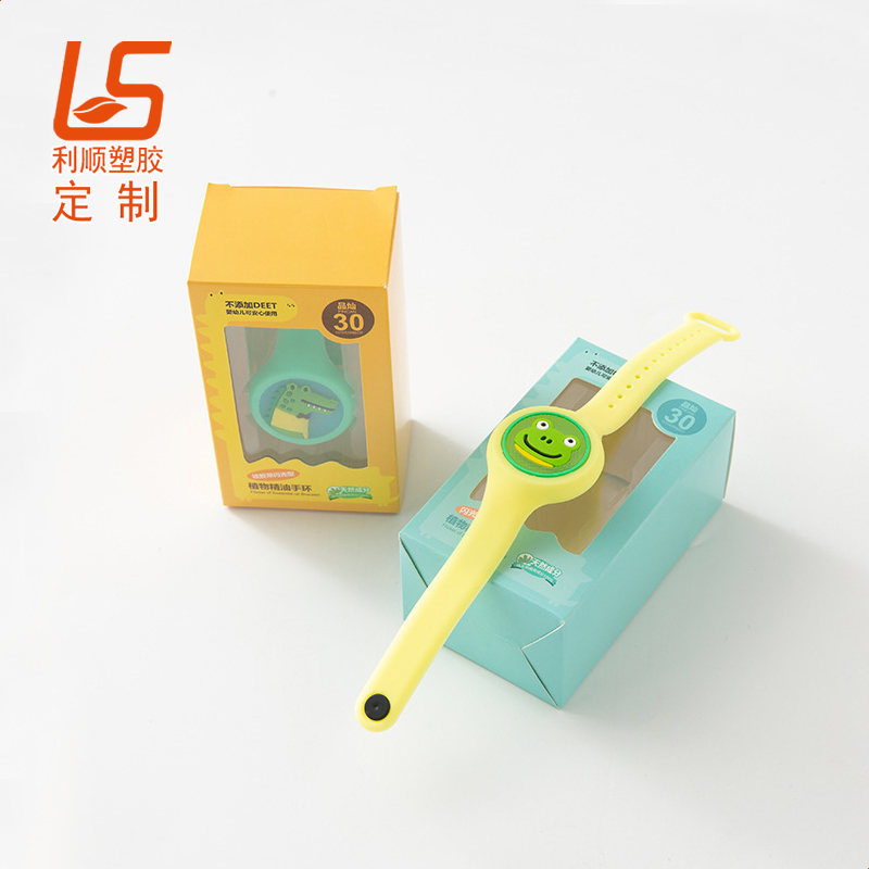 定制PVC软胶驱蚊扣 植物精油驱蚊夹发光驱蚊手环 (5)