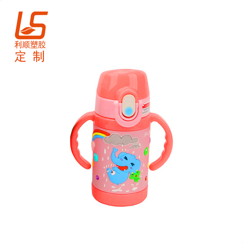 定制儿童保温瓶套 卡通立体图案杯套 PVC软胶杯皮