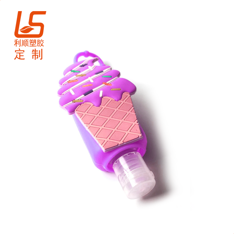 定制滴胶图案洗手液瓶套 公仔贴片洗手液瓶硅胶装饰套