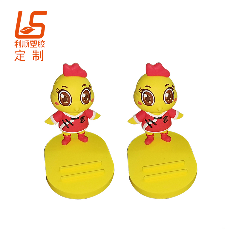 定制PVC软胶手机支架 卡通立体公仔手机架