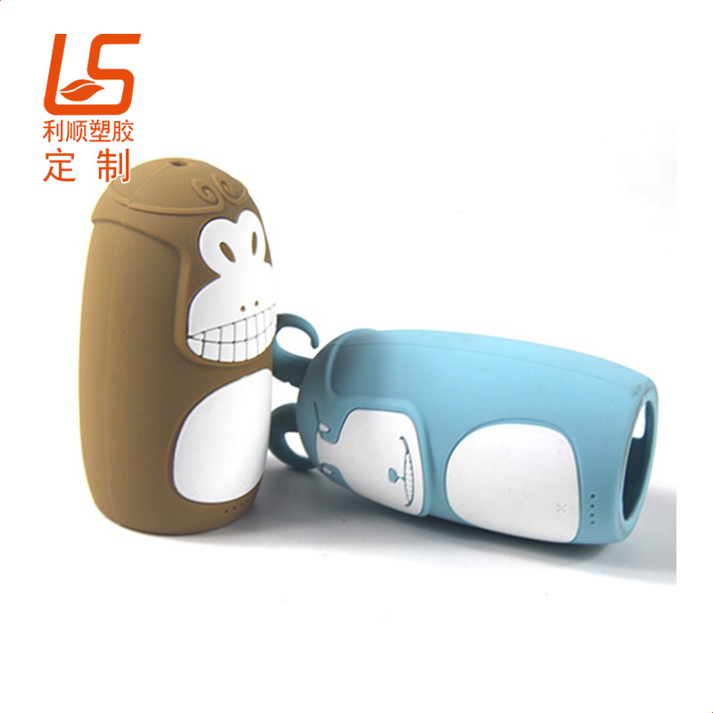 定制移动电源立体公仔硅胶保护套 充电宝硅胶套