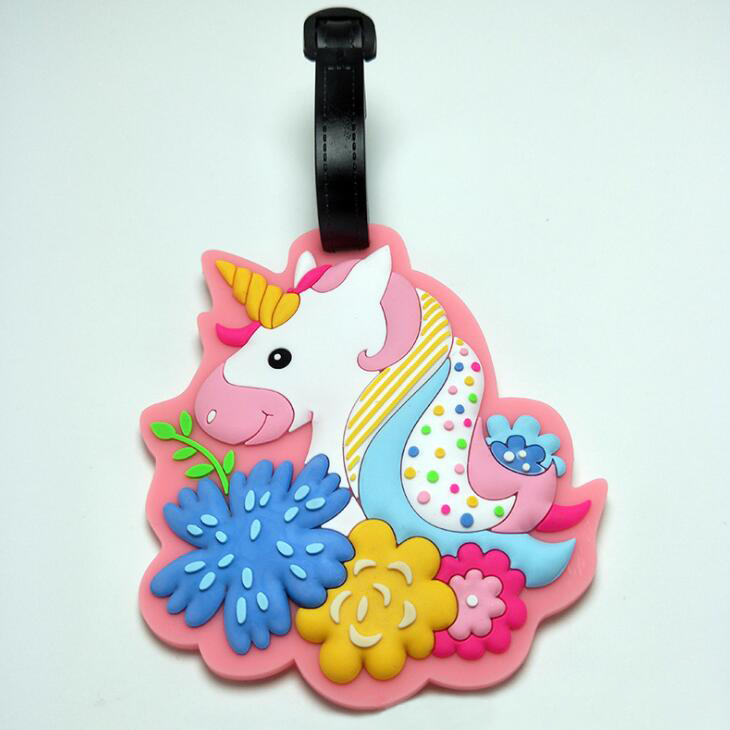 彩虹马行李牌-PVC软胶行李牌