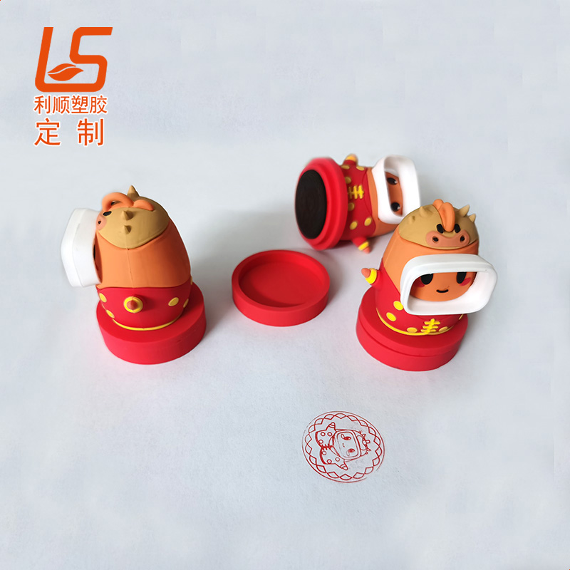 PVC软胶立体公仔印章 立体公仔光敏储油印章立体公仔印章 (2)